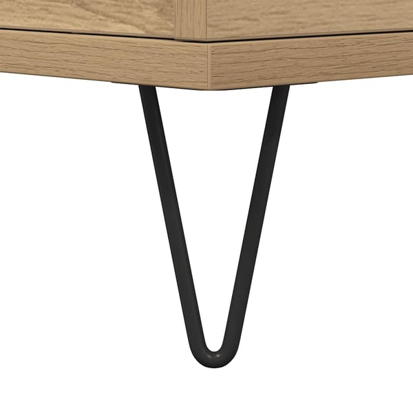 vidaXL Nattbord artisan eik 40x35x50 cm konstruert tre