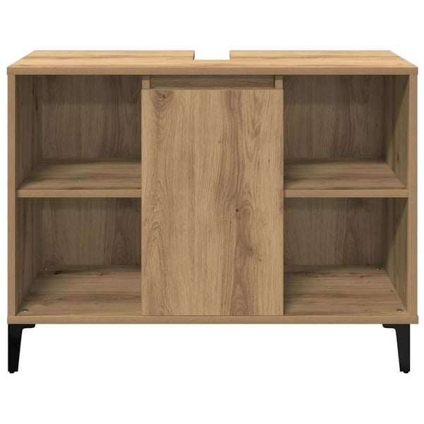 vidaXL underskab til håndvask 80x33x60 cm konstrueret træ kunsteg