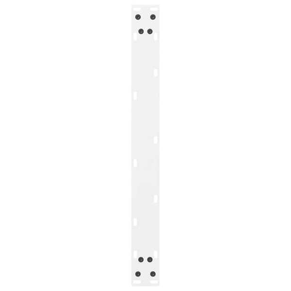 vidaXL Salongbordben hvite 2 stk 70x(30-31) cm stål