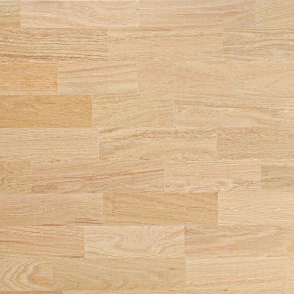 vidaXL Bordplate rektangulær 100x50x2,5 cm ubehandlet heltre eik
