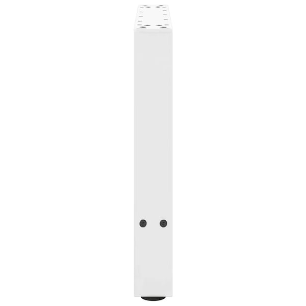 vidaXL Salongbordben hvite 2 stk 50x(42-43) cm stål
