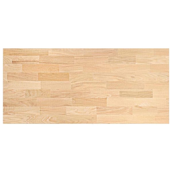 vidaXL Kjøkken benkeplate rektangulær 140x63,5x2,7 cm heltre eik