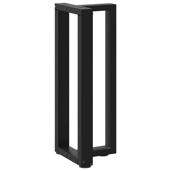 vidaXL konsolbordben T-formet 2 stk. sort 25x28x(72-73) cm stål