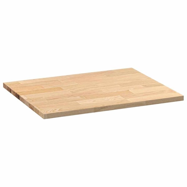 vidaXL Kjøkken benkeplate rektangulær 80x63,5x2,7 cm heltre eik
