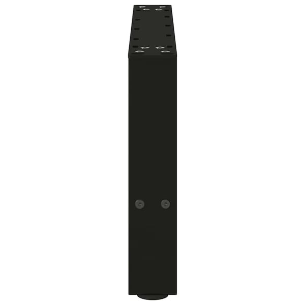 vidaXL sofabordsben sort 2 stk. 50x(30-31) cm stål