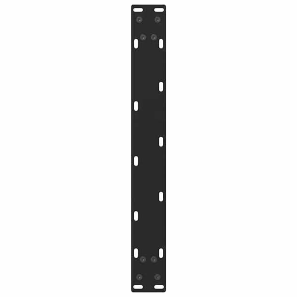 vidaXL sofabordsben sort 2 stk. 50x(30-31) cm stål