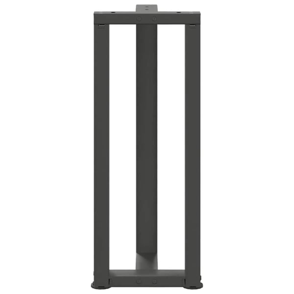 vidaXL Konsollbordben T-formet 2 stk antrasitt 25x28x(72-73) cm stål