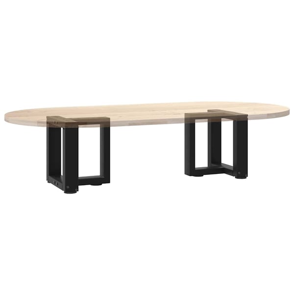 vidaXL sofabordsben T-formet 2 stk. sort 30x25x(30-31) cm stål