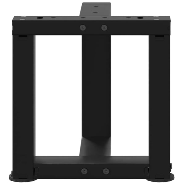 vidaXL sofabordsben T-formet 2 stk. sort 30x25x(30-31) cm stål