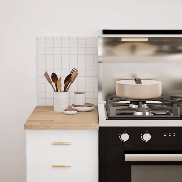 vidaXL Kjøkken benkeplate rektangulær 40x63,5x2,7 cm heltre eik