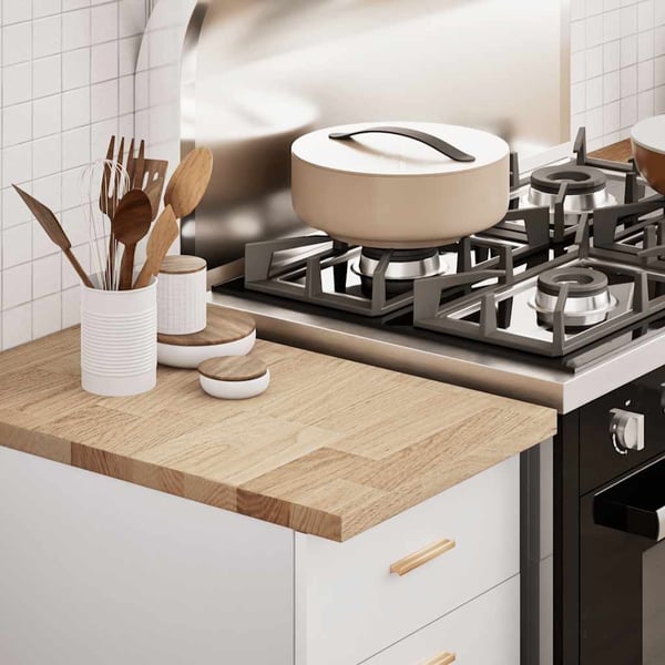 vidaXL Kjøkken benkeplate rektangulær 40x63,5x2,7 cm heltre eik