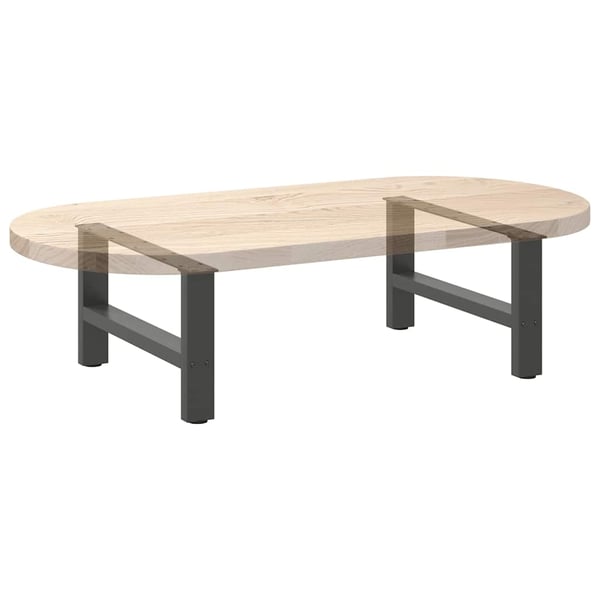 vidaXL sofabordsben antracit 2 stk. 70 x (30-31) cm stål