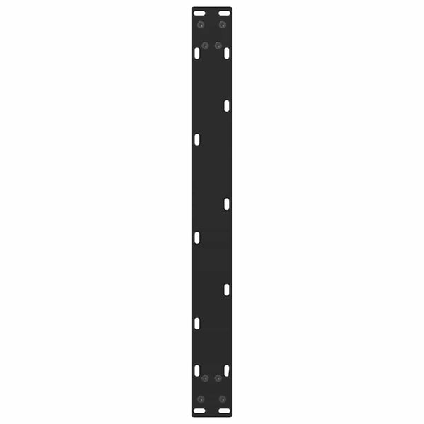 vidaXL sofabordsben sort 2 stk. 70x(30-31) cm stål