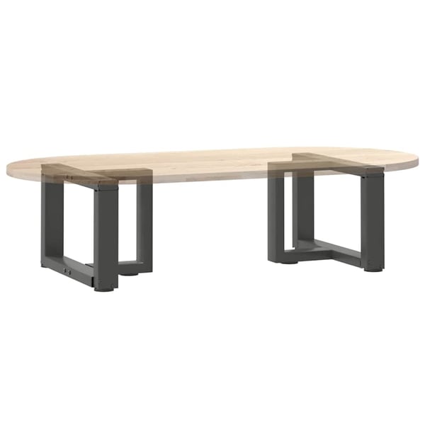 vidaXL Salongbordben T-formet 2 stk antrasitt 40x25x(30-31) cm stål