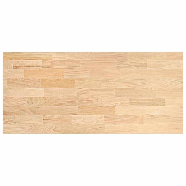 vidaXL Kjøkken benkeplate rektangulær 140x63,5x4 cm heltre eik