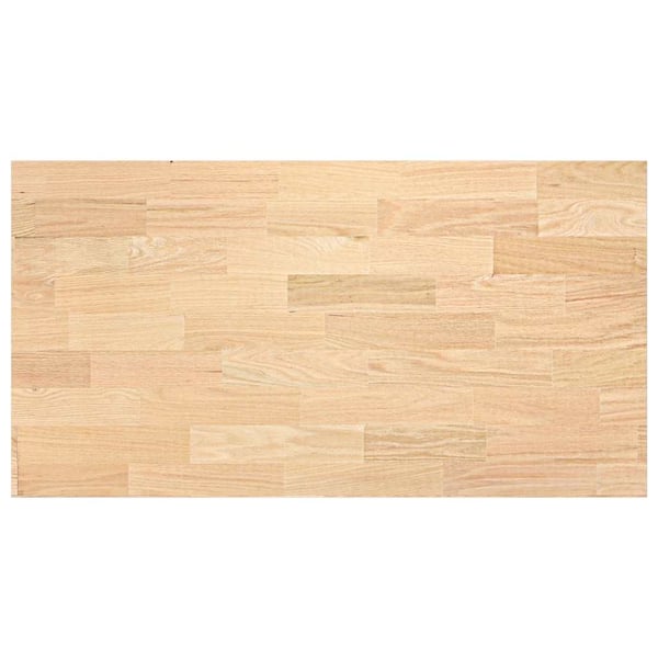 vidaXL Kjøkken benkeplate rektangulær 120x63,5x4 cm heltre eik