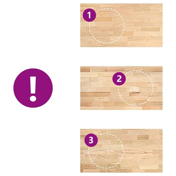 vidaXL Kjøkken benkeplate rektangulær 120x63,5x4 cm heltre eik
