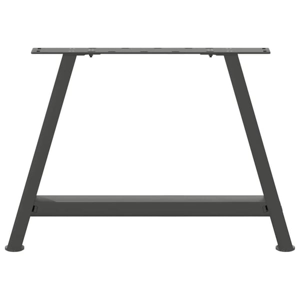 vidaXL Salongbordben A-formet 2 stk antrasitt 70 x (42-43) cm stål