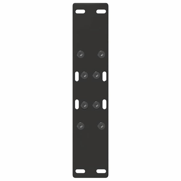 vidaXL Salongbordben A-formet 2 stk svart 50x(42-43) cm stål