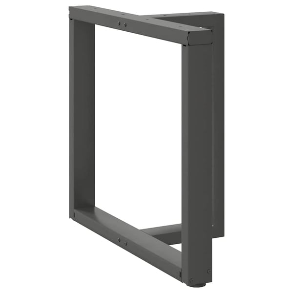 vidaXL Spisebordben T-formet 2 stk antrasitt 80x35x(72-73) cm stål