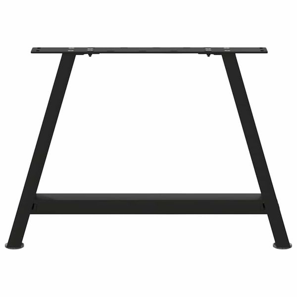 vidaXL Salongbordben A-formet 2 stk svart 70 x (42-43) cm stål