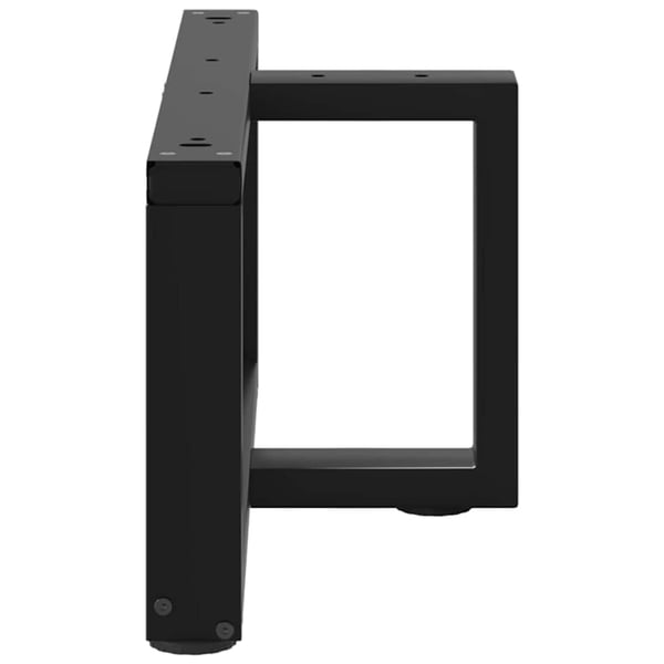vidaXL Salongbordben T-formet 2 stk svart 60x25x(30-31) cm stål