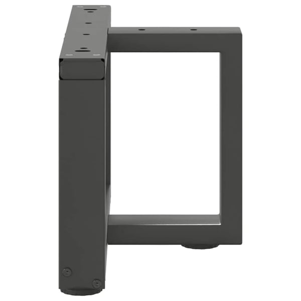 vidaXL Salongbordben T-formet 2 stk antrasitt 50x25x(30-31) cm stål
