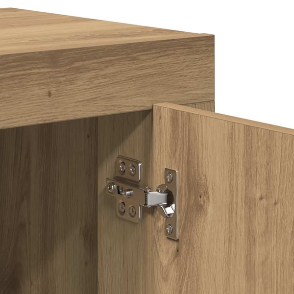 vidaXL Skjenk artisan eik 92x35x75 cm konstruert tre