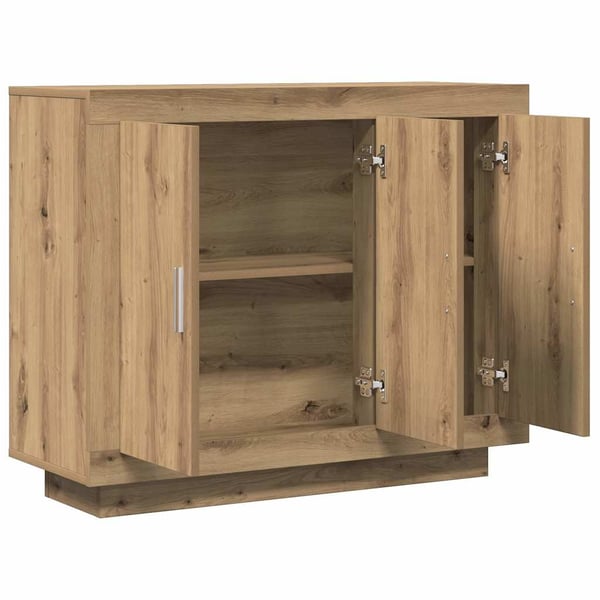 vidaXL Skjenk artisan eik 92x35x75 cm konstruert tre