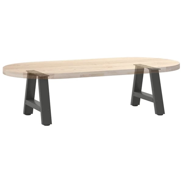 vidaXL Salongbordben A-formet 2 stk antrasitt 30x(30-31) cm stål