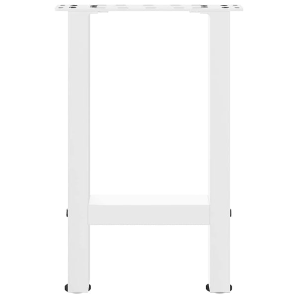 vidaXL sofabordsben hvide 2 stk. 38 x (42-43) cm stål