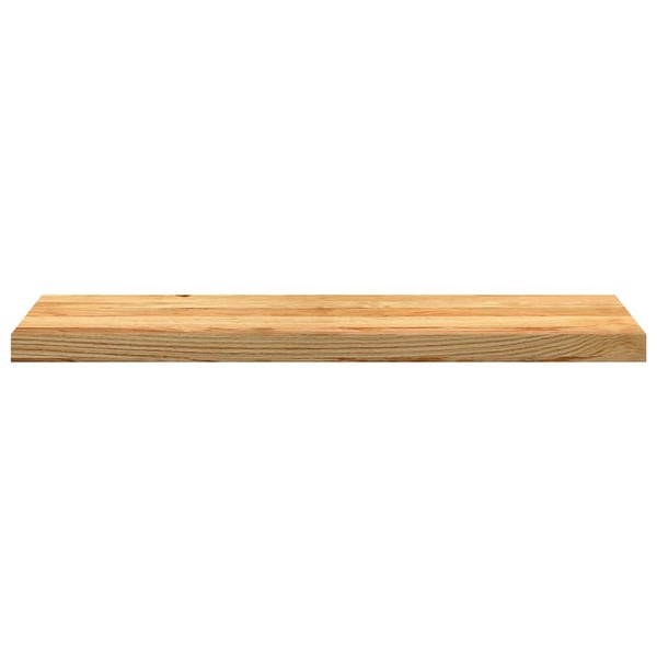 vidaXL Trappetrinn 4 stk lysebrun 90x30x2 cm heltre eik