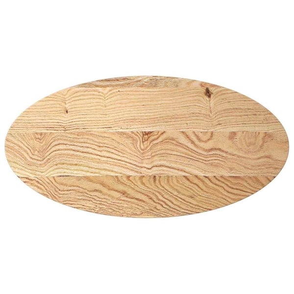 vidaXL Bordplate 100x50x4 cm oval heltre eik