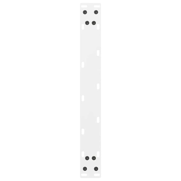 vidaXL Salongbordben hvite 2 stk 70x(42-43) cm stål