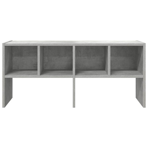 vidaXL Skostativ stablebar betonggrå 89,5x30x40 cm
