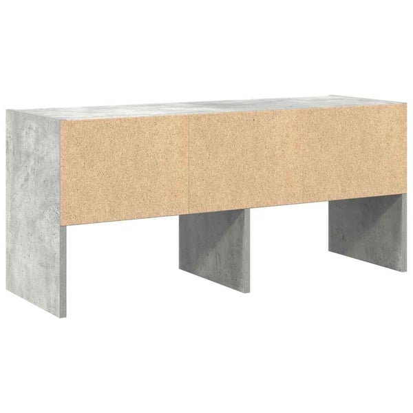 vidaXL Skostativ stablebar betonggrå 89,5x30x40 cm