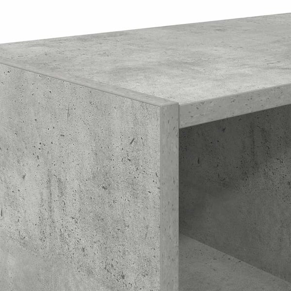 vidaXL Skostativ stablebar betonggrå 89,5x30x40 cm