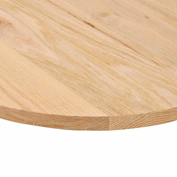 vidaXL bordplade 120x60x2 cm massivt egetræ oval