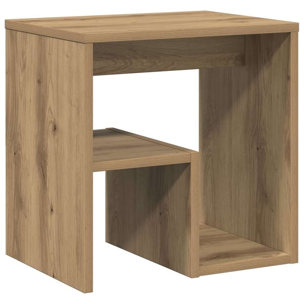 vidaXL sengeborde 2 stk. 40x30x40 cm konstrueret træ egetræ