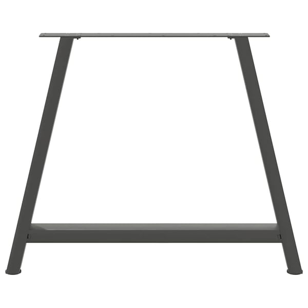 vidaXL Spisebordben A-formet 2 stk antrasitt 100x(72-73) cm stål