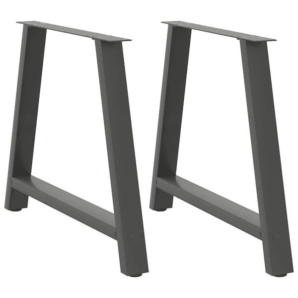 vidaXL Spisebordben A-formet 2 stk antrasitt 100x(72-73) cm stål