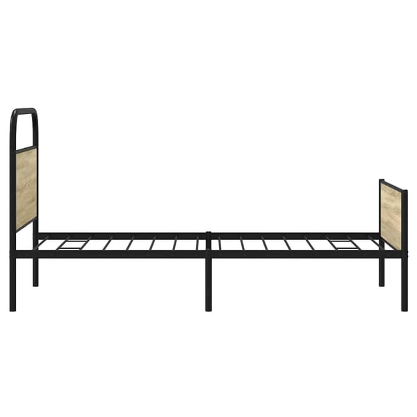 vidaXL Sengeramme uten madrass sonoma eik 107x203 cm konstruert tre
