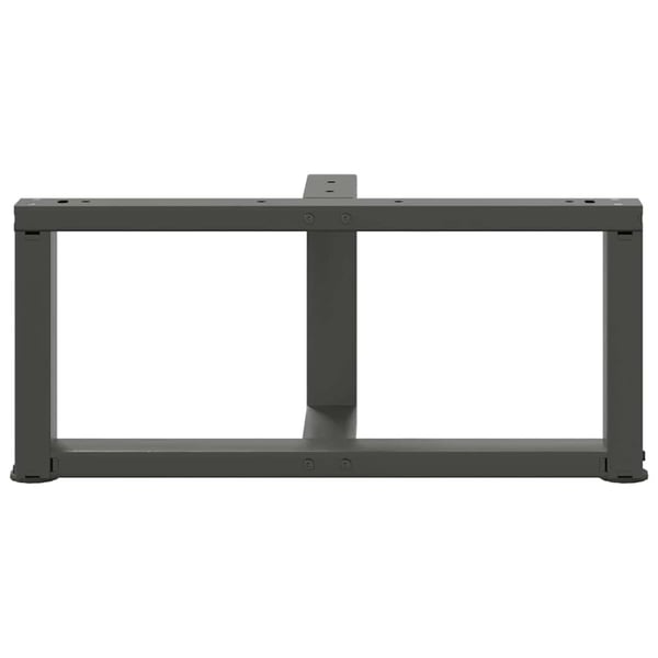 vidaXL Salongbordben T-formet 2 stk antrasitt 70x25x(30-31) cm stål