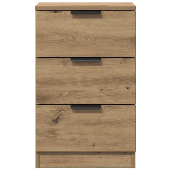 vidaXL Nattbord 2 stk artisan eik 40x36x65 cm konstruert tre