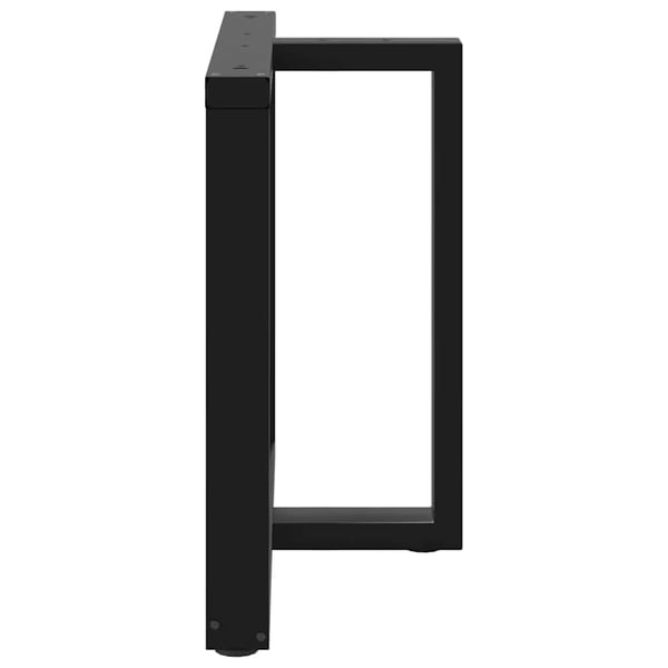 vidaXL spisebordsben T-formet 2 stk. sort 100x35x(72-73) cm stål