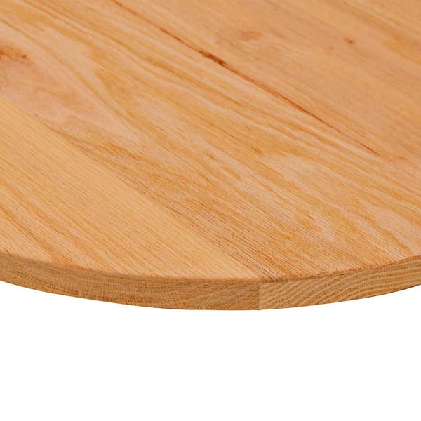 vidaXL bordplade 140x60x2 cm massivt egetræ oval lysebrun