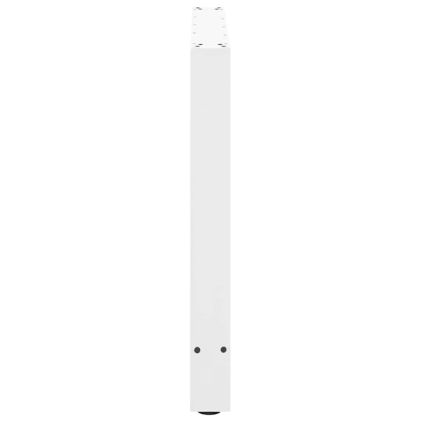 vidaXL spisebordsben hvide 2 stk. 80x(72-73) cm stål