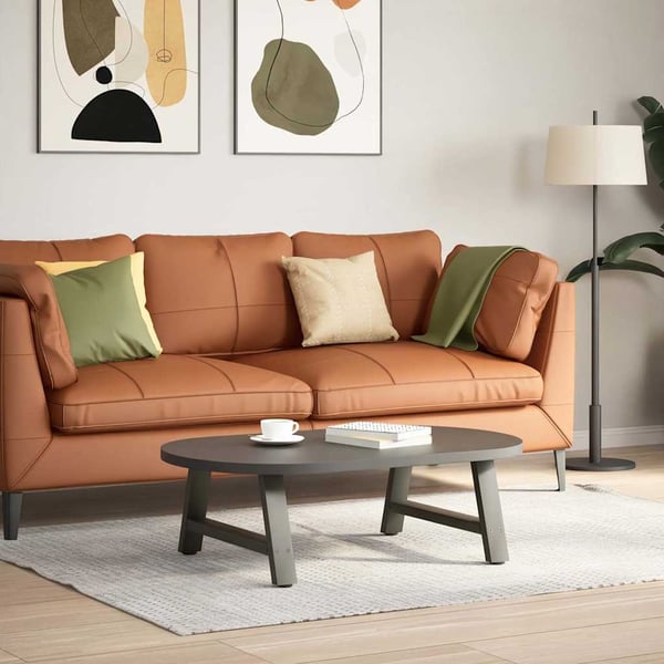 vidaXL sofabordsben A-formet 2 stk. antracit 70x(30-31) cm stål