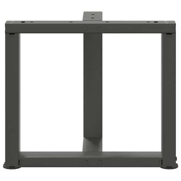 vidaXL Salongbordben T-formet 2 stk antrasitt 50x25x(42-43) cm stål