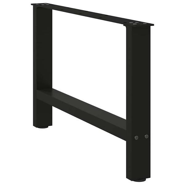vidaXL sofabordsben sort 2 stk. 70 x (42-43) cm stål